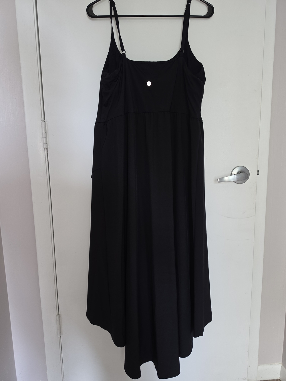 HALARA Black Sleeveless Asymmetrical High Low Dress XL
